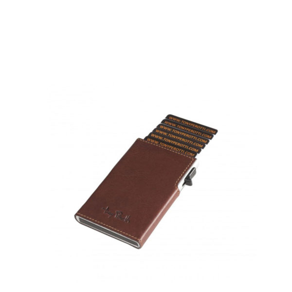 TONY PEROTTI FURBO SLIM CARDHOLDER WITH OUTSIDE CARD SLOT