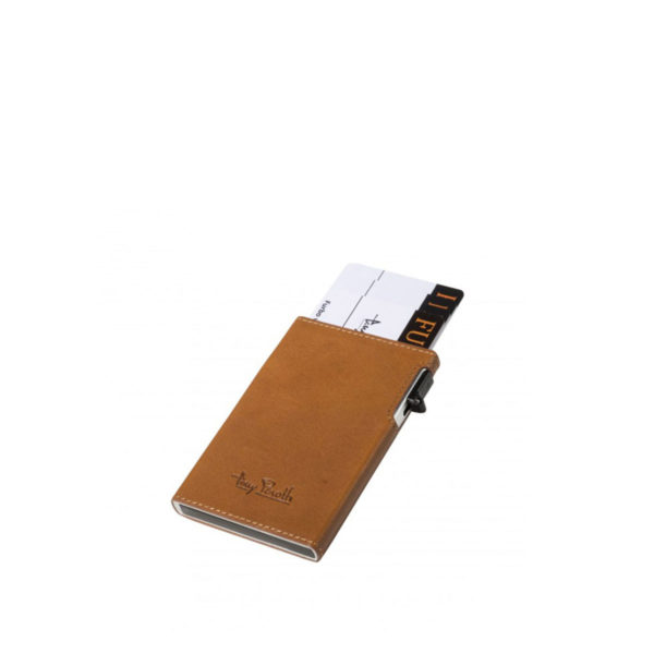 TONY PEROTTI FURBO SLIM CARDHOLDER WITH OUTSIDE CARD SLOT