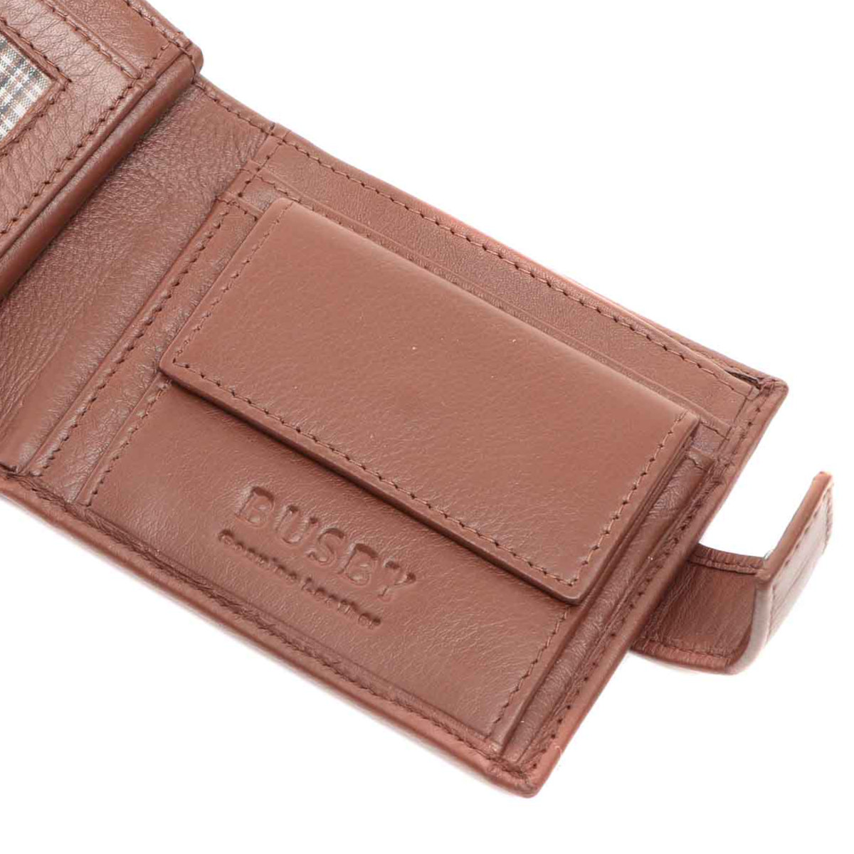 <p>BUSBY THATCHER TAB BILLFOLD WALLET WITH COIN POCKET & BACK INSIDE ZIP</p> - Image 6