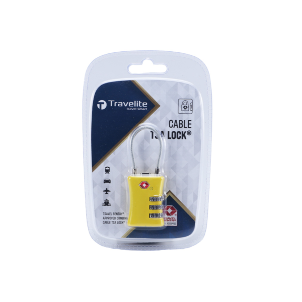 TRAVELITE CABLE 3 DIAL COMBINATION TSA LOCK