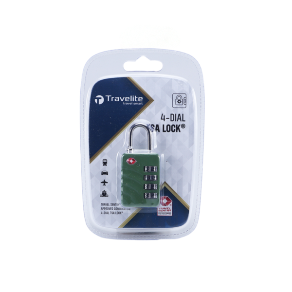 TRAVELITE 4 DIAL COMBINATION TSA LOCK