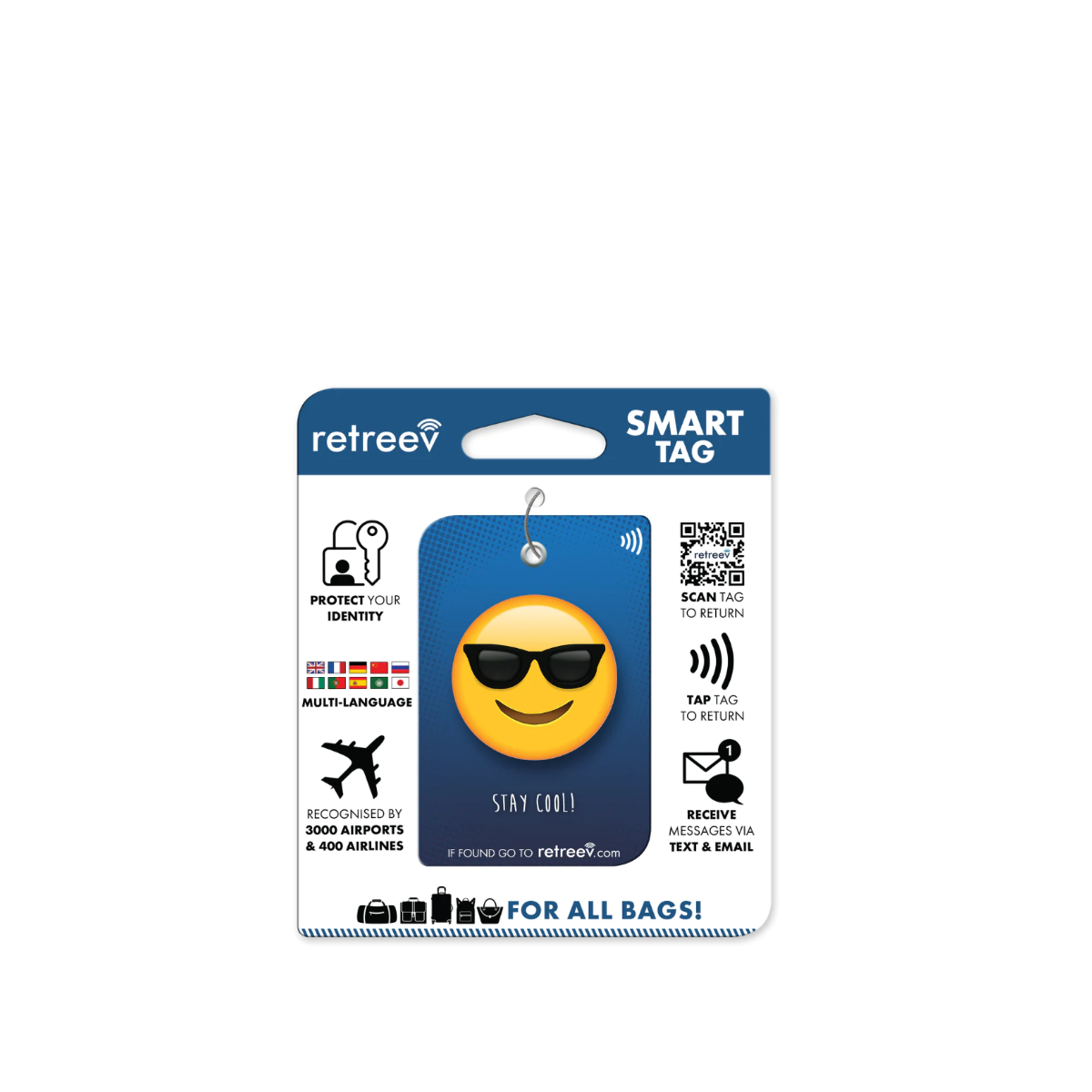 RETREEV SHADES EMOJI LUGGAGE SMART TAG - Image 2