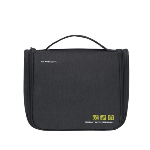 TRAVELON WORLD TRAVEL ESSENTIALS HANGING TOILETRY KIT