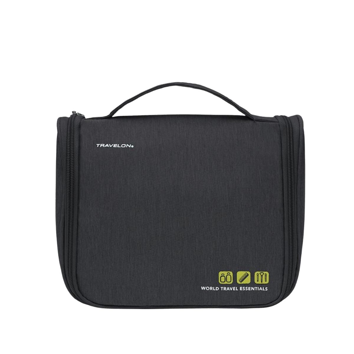 TRAVELON WORLD TRAVEL ESSENTIALS HANGING TOILETRY KIT
