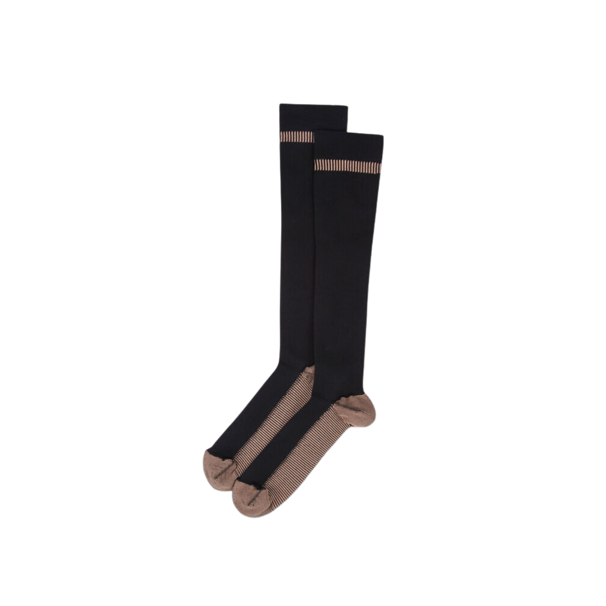 TRAVELON COPPER INFUSED COMPRESSION SOCKS - MEDIUM