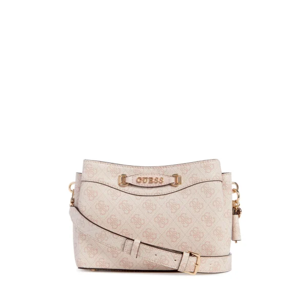 GUESS EMERA LOGO GIRLFRIEND CROSSBODY TOP ZIP