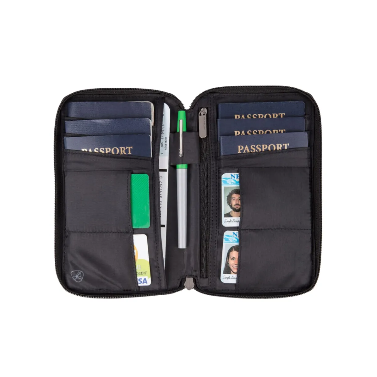 TRAVELON RFID BLOCKING MULTI PASSPORT HOLDER