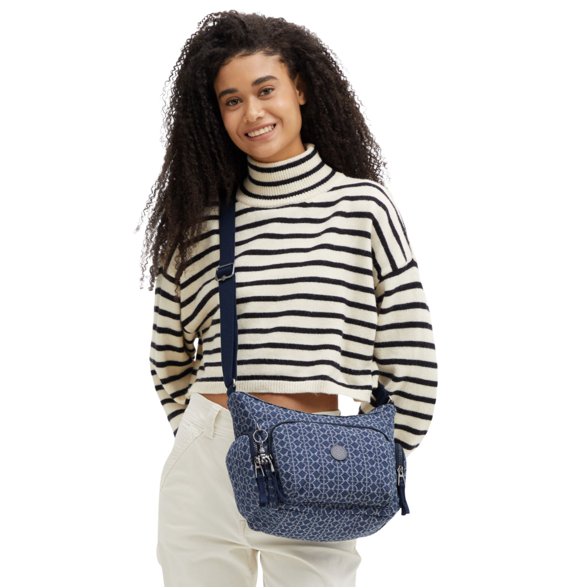 KIPLING DENIM LOVE GABB S HANDBAG - Image 7