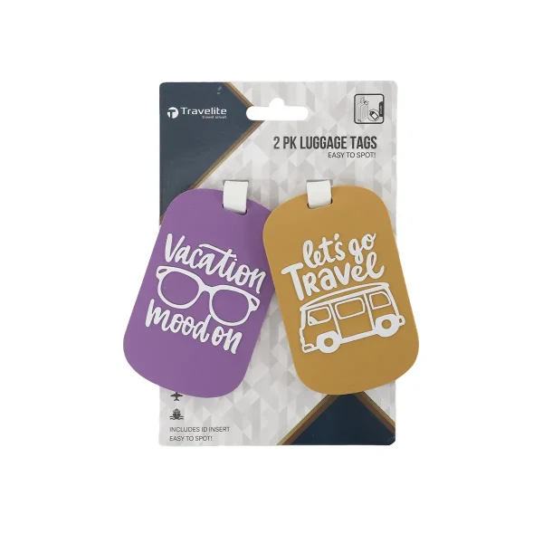 TRAVELITE LUGGAGE TAG - 2 PACK